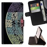 BOOK CASE - FOR Samsung Galaxy S6 active/G870A/G890A (Not Fit S6) - The chinese wheel - Folio PU Wallert Leather Case
