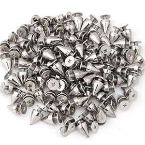 QUARKZMAN Leder Nieten Set - 100 Stück 5mm Fuchsia Für DIY Lederarbeiten