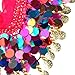 Best Dealus Shining Multi -Color Coin Belly Dance Hip scarf