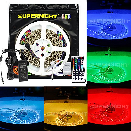SUPERNIGHT-164ft-5M-Waterproof-Flexible-strip-300leds-Color-Changing-RGB-SMD5050-LED-Light-Strip-Kit-RGB-5M-Na