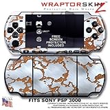 Rusted Metal WraptorSkinz Skin and Screen Protector Kit fits Sony PSP 3000