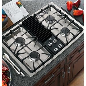 GE PGP990SENSS ProfileTM Built-In Downdraft Gas Modular Cooktop0