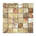 Scabos 2 X 2 Tumbled Travertine Mosaic Tile - 6 X 