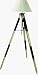Authentic Models SL016F Surveyors Tripod Lamp in Black and White