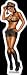 Sexy Army Woman in Camo on Clear Background - Sticker / Decal