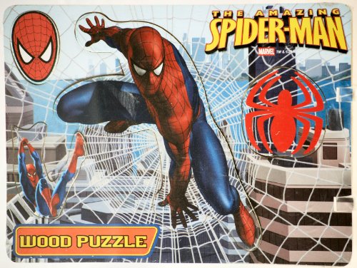  2007 - Rand Int'l - Marvel - The Amazing Spider-Man - Wood Puzzle - Toddler's Puzzle -