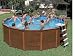 Intex 16x8x49 Sequoia Spirit Wood Grain Pool Set