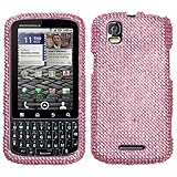 Diamond Design Phone Protector Cover Case Pink For Motorola Droid Pro