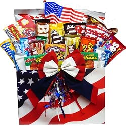 Art of Appreciation Gift Baskets All American Snacker Gift Box of Candy and Junk Food Treats