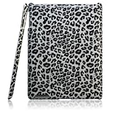 【全4色】iPad 2 プラスチックケース　豹柄　ブラック  Plastic Case for iPad 2 保護液晶フィルム付 (1187-3)