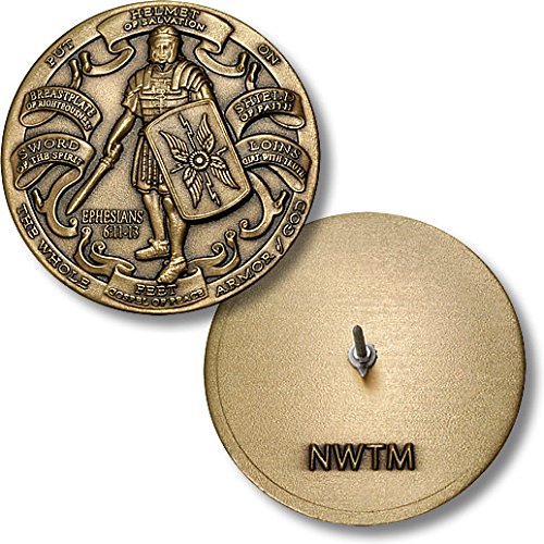 Armor of god lapel pin