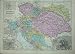 BACON WORLD ATLAS 1891 MAP AUSTRIA HUNGARY VIENNA PLAN