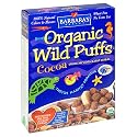 Barbara's Bakery Organic Wild Puffs, Cocoa Cereal, 10-Ounce Boxes (Pack of 6)