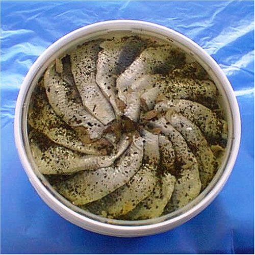 Anchovies in Sunflower Oil with Basil - 2.2 lbs by Bemka.com