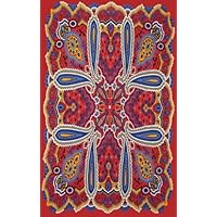 80's Psychedelic Paisley Hippie Tapestry Bohemian Chic