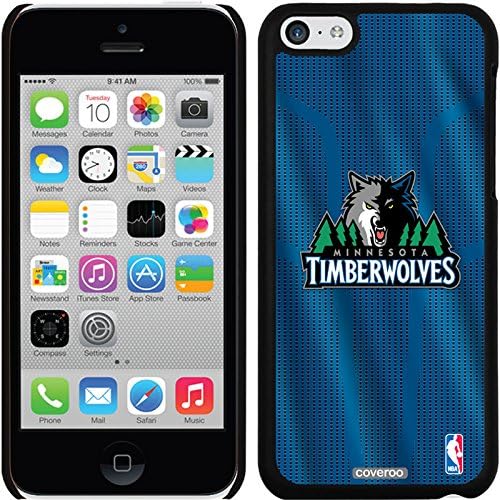 Coveroo iPhone 5C Black Thinshield Snap-On Case with Minnesota Timberwolves Jersey Design