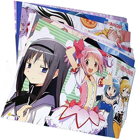 Anime Cosplay Puella Magi Madoka Magica 8 Pcs poster