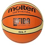 Molten GL7 Official FIBA Olympic Leather Indoor 29.5 Basketball