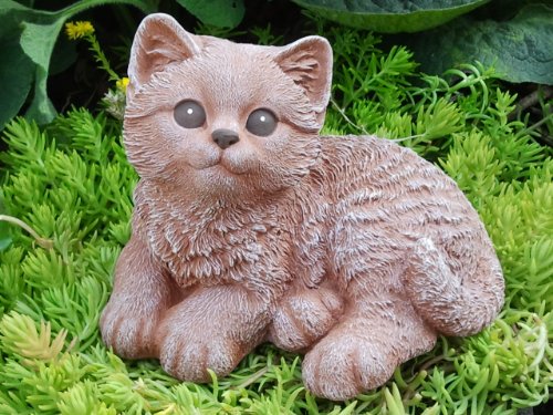 spécification Statue en pierre chat assis, terracotta, pierre reconstituée