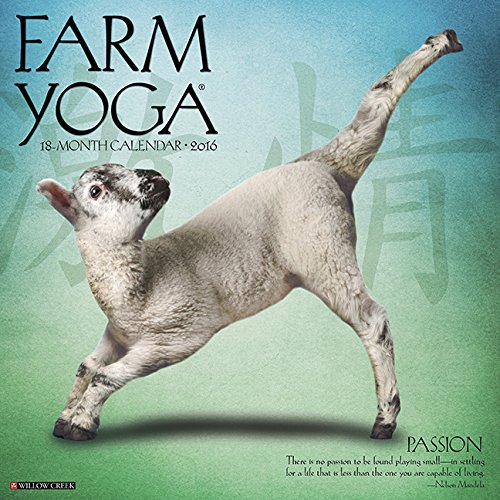 2016 farm yoga wall calendar