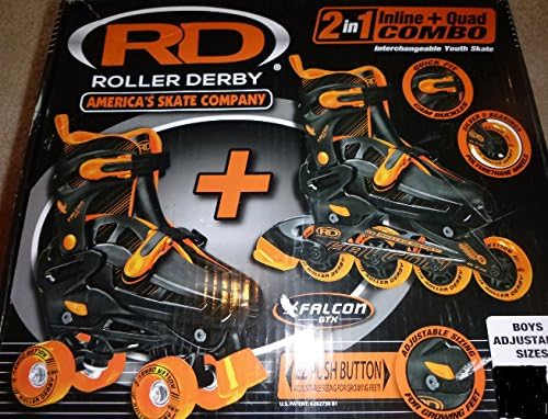 Roller Derby Falcon GTX Inline/roller Combo Skates Boys 3-6