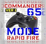 65 Mode Xbox 360 Wireless Black Slim Modded Rapid Fire Controller with Red  ....