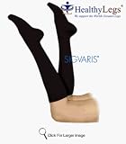 Sigvaris Classic Dress Support Hose for Women Over-the-Calf, Knee High Size B Navy