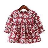 WIN キッズワンピース フォーマル女児 キッズ 服 子供 長袖 女の子 ガールズ ワンピース 韓国スタイル 結婚式 発表会 入園式 入学式 卒園式 卒業式 七五三 パーティー (70cm, レッド)