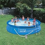 INTEX 15' x 36" Easy Set Swimming Pool Kit w/ 1000 GPH GFCI Filter Pump