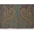 Paisley Bedspread Pure Wool Asian Jacquard Pattern India 82 inches x 60 inches
