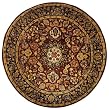 Safavieh Classic CL362A Burgundy 6' Round Handmade Wool Area Rug