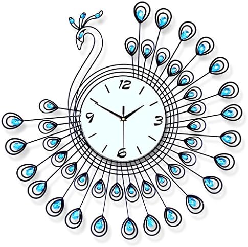 Modern Creative Peacock Wall Clocks Home Decor Simple Quiet Hanging Clock