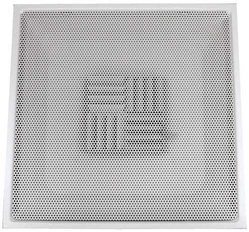 Speedi-Grille TB-PAB 08 24-Inch x 24-Inch White Drop Ceiling T-Bar Perforated Face Air Vent Register with 8-Inch Collar