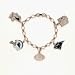 Carolina Panthers Silver Tone NFL Charm Bracelet