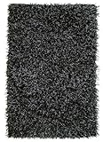 Jovi Home Safari Shaggy Rug 4-Foot-by-6-Foot, Black/White