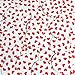 Round Sequin 30mm Red White Sweet Hearts Print Opaque Couture Paillettes