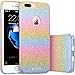 iPhone 7 Plus Case, Zuslab [Rosy Sparkle] Bling Luxury Glitter Cover, Dual Layer Fashion Protective Soft Rubber Flexible Ultra light Slim Case for Apple iPhone 7 Plus 2016 (Rainbow)