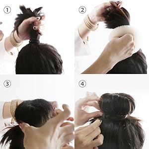 Donut Bun Maker Teenitor Hair Bun Maker Ring Style Bun Maker Set