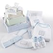 "Patty Cake" Six-Piece Layette Set in Keepsake Gift Box Tower (Blue) "Patty Cake" Six-Piece Layette Set in Keepsake Gift Box Tower (Blue)