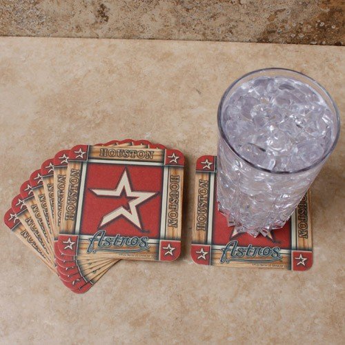 Houston Astros 8-Pack Absorbent PaperKraft Coasters