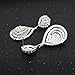 Long Way Bridal Wedding Jewelry Beautiful Dazzle Crystal Dangle Fashion 3D Earring Silver Plated