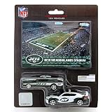 NFL New York Jets Ford Mustang and Dodge Charger 1:64 Scale Diecast Cars