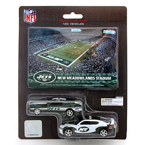 NFL New York Jets Ford Mustang and Dodge Charger 1:64 Scale Diecast Cars at Amazon.com