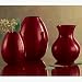 Red Glass Bud Vases - Set of 3 by tag