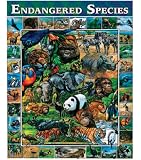 White Mountain Puzzles Endangered Species 1000 Piece Jigsaw Puzzle