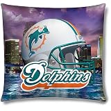 Northwest Miami Dolphins Real Photo Throw Pillow