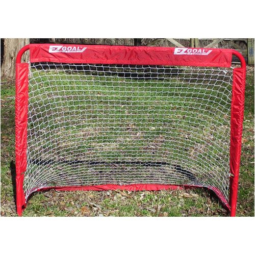 Childrens Toyshop  Sporting Goods : Practice Partner 48" x 72" EZ Fold Goal with Rebounder Net