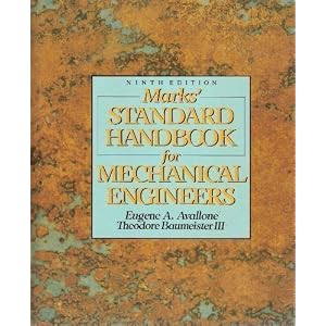 Marks' standard handbook for mechanical engineers.
