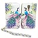 Pink & Purple Peacock Design Wallet Leather Case for Kyocera Hydro Icon C6730 Hydro Life C6530 with Kickstand