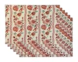 Rose Tree Provance Lane Table Linens Set Of 6 Placemats, Green